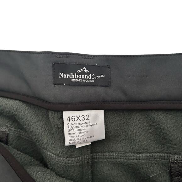 Northbound Gear Gray Winter Water Resistant Adventure Pants Sz 46x32 - Picture 2 of 8
